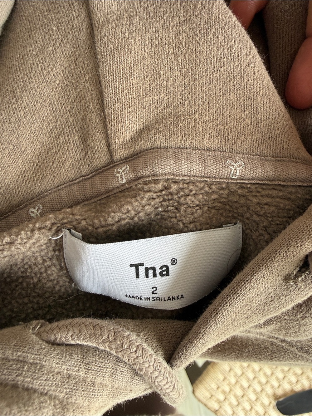 Stack of Aritzia Cozy Sweatshirts - Blue, Tan, Taupe, Gray - Picture 8 of 11